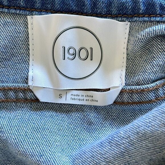 1901 NWOT Crop Denim Jacket ~ Weekend Wash ~ SMALL - Picture 6 of 7
